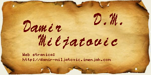 Damir Miljatović vizit kartica